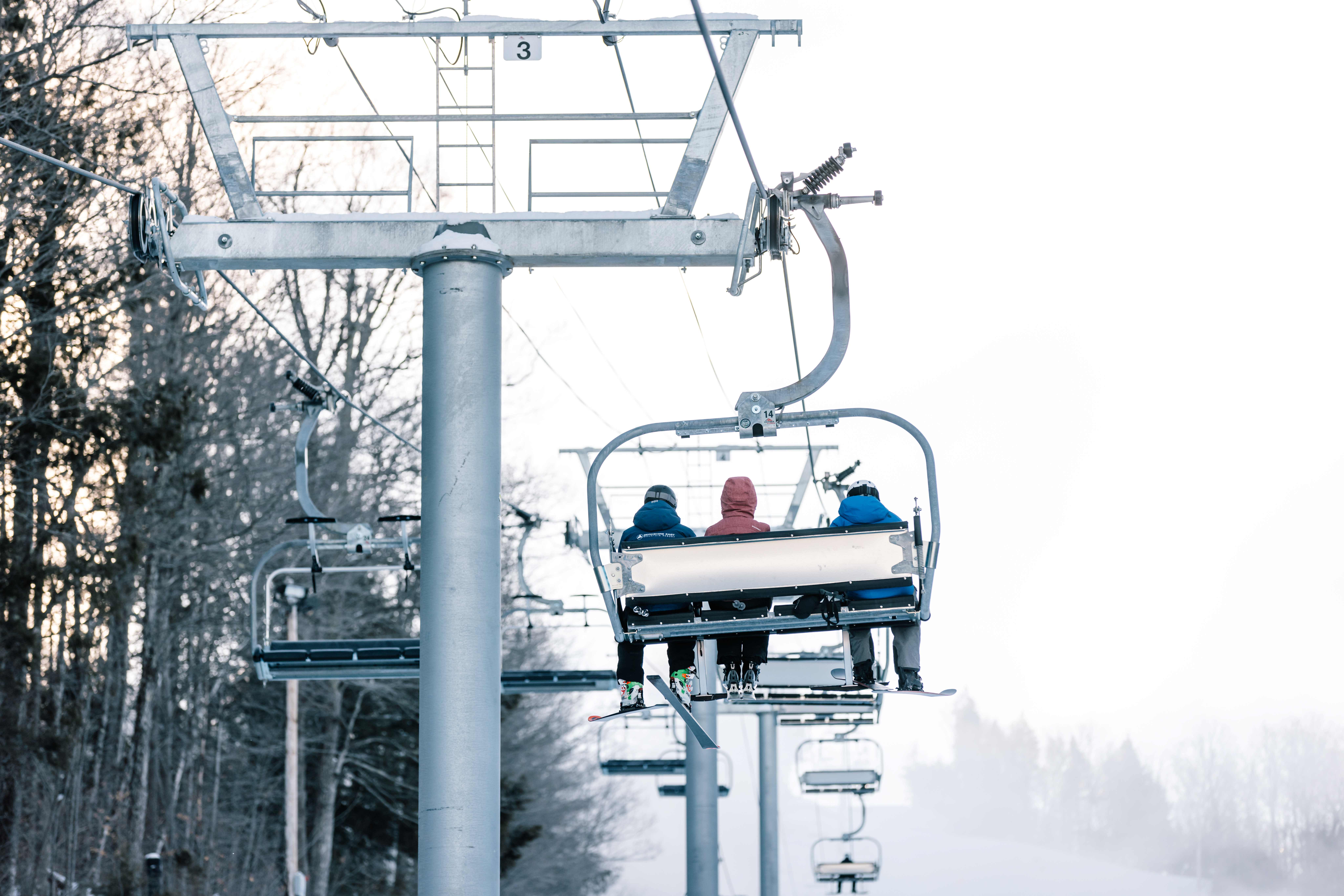 Berkshire East Adult Seasonal Programs Berkshire East Adult Seasonal Programs on a Chairlift