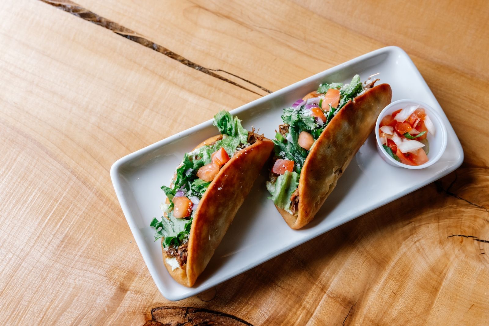 Fried Bread Tacos at the Crazy Horse Bar and Grill