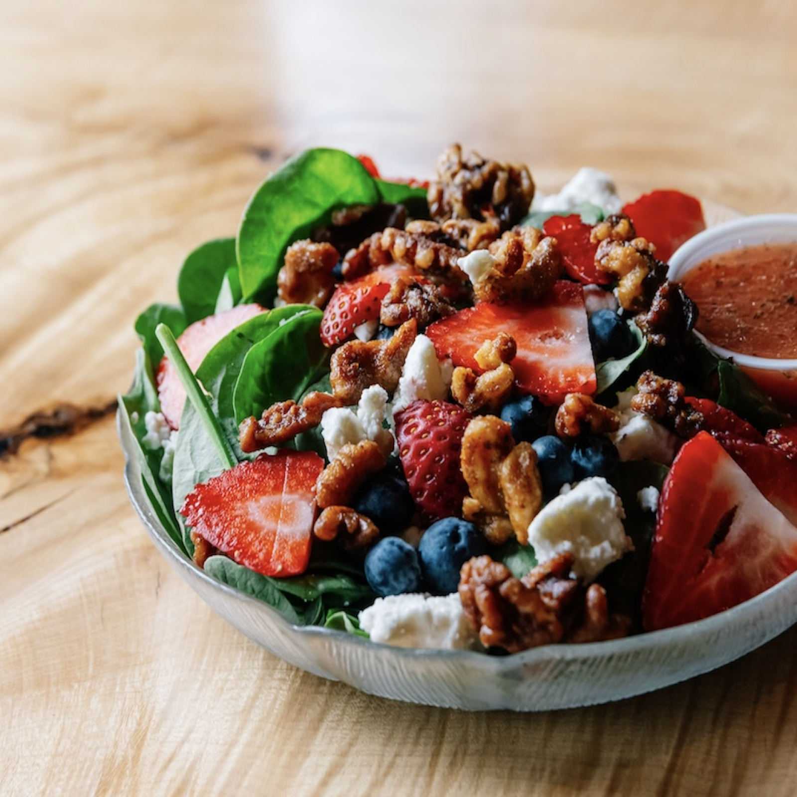 Spinach & Berries Salad  at the Crazy Horse Bar and Grill